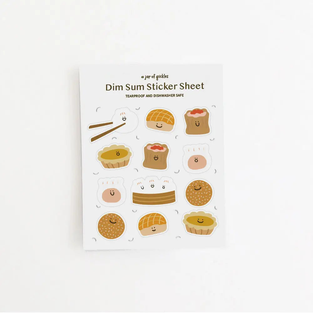 Dim Sum Sticky Notes Dim Sum Sticker Sheet– Pippin Toy Co.